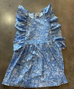 Wanderlust By Abby NEW Blue Patterned Dress