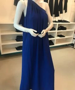 Wanderlust By Abby One Shoulder Flowy Maxi Dress NEW