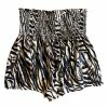 NEW Queen Of Sparkles Tiger Print Smocked Shorts