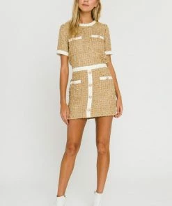 Wanderlust By Abby Metallic Tweed Top SALE