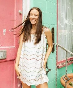 Wanderlust By Abby QOS Rhinestone Paper Bag Dress NEW