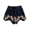 CLOTHING Queen Of Sparkles Tiger Wavy Shorts