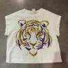 Queen Of Sparkles Tiger Head Tee CLOTHING