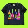 Queen Of Sparkles Neon Bottles Tee NEW