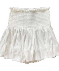 NEW Queen Of Sparkles White Pleat Swing Shorts