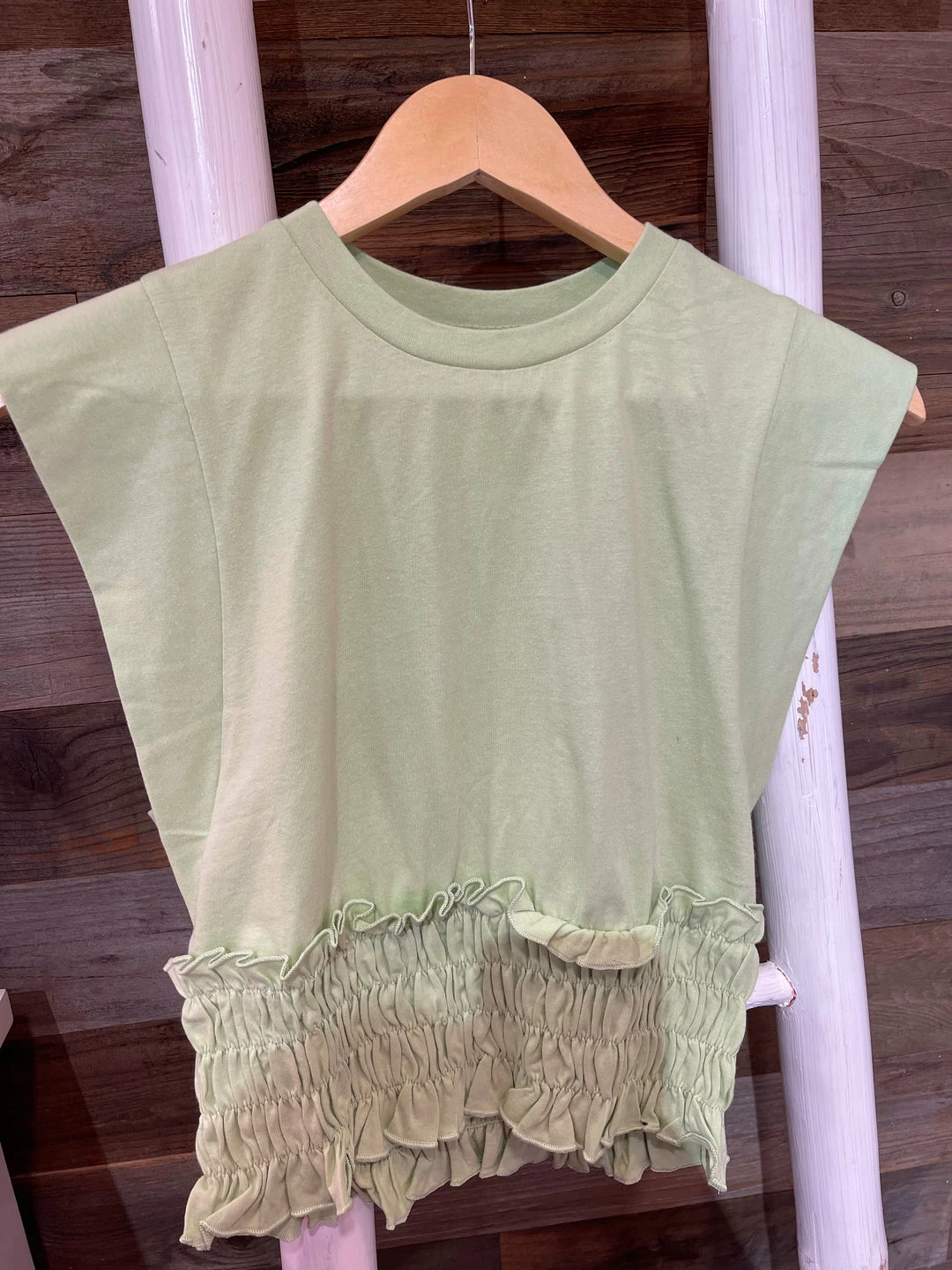 Wanderlust By Abby Smocked Waist T-Shirt NEW 3 Wanderlust By Abby Smocked Waist T-Shirt NEW