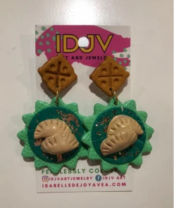 Wanderlust By Abby IDJV Meat Pie Earrings