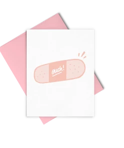 Wanderlust By Abby Ouch Bandaid Card