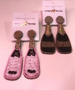 Wanderlust By Abby NEW Champagne Bottle Earrings