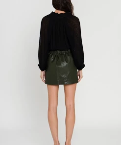 Wanderlust By Abby Faux Leather Mini Skirt
