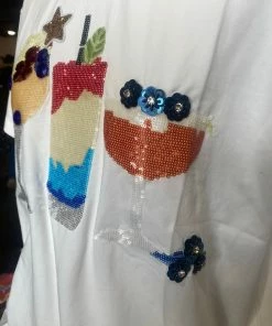 NEW Queen Of Sparkles 4th Of July Drinks Tee