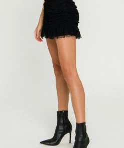 Wanderlust By Abby Dotted Mesh Mini Skirt NEW