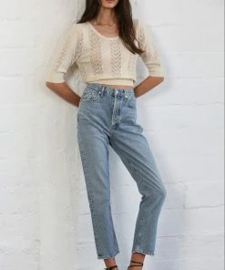 Wanderlust By Abby Sweater Jacquard Top