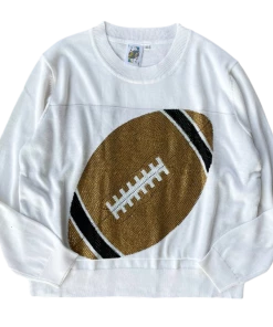 Queen Of Sparkles Gold Rhinestone Sweater