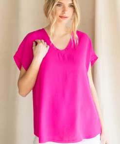 Wanderlust By Abby NEW Cap Sleeve Raw Edge Top