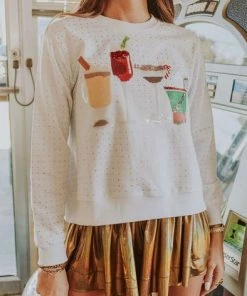 Queen Of Sparkles Christmas Drinks Sweatshirt