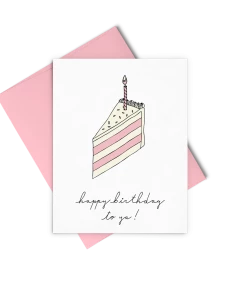 Wanderlust By Abby Birthday Slice Card