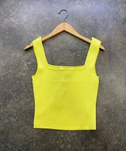 Wanderlust By Abby Square Neck Knit Tank