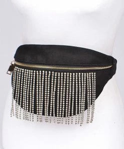 Wanderlust By Abby Fringed Rhinestone Fanny Pack NEW