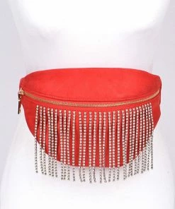 Wanderlust By Abby Fringed Rhinestone Fanny Pack NEW