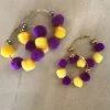 Wanderlust By Abby NEW LSU Pom Pom Hoops
