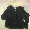 Wanderlust By Abby Long Sleeve Black Ruffle Shirt CLOTHING