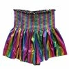 CLOTHING Queen Of Sparkles Rainbow Swing Shorts