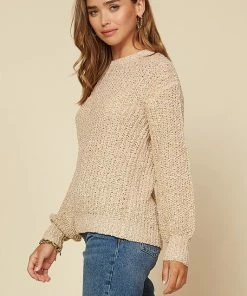Wanderlust By Abby SALE Round Neck Sweater Top