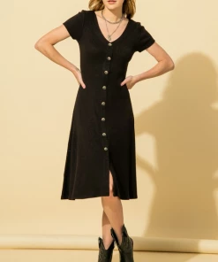 Wanderlust By Abby 90's Button Down Dress NEW