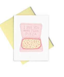 Wanderlust By Abby More Than Pizza Card NEW