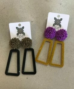Wanderlust By Abby Rectangle Earrings NEW