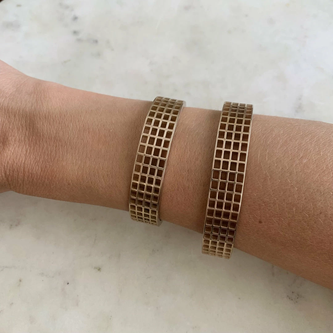 Mimosa Handcrafted NEW Mimosa Grid Bracelet- 4 Row 7 Mimosa Handcrafted NEW Mimosa Grid Bracelet- 4 Row