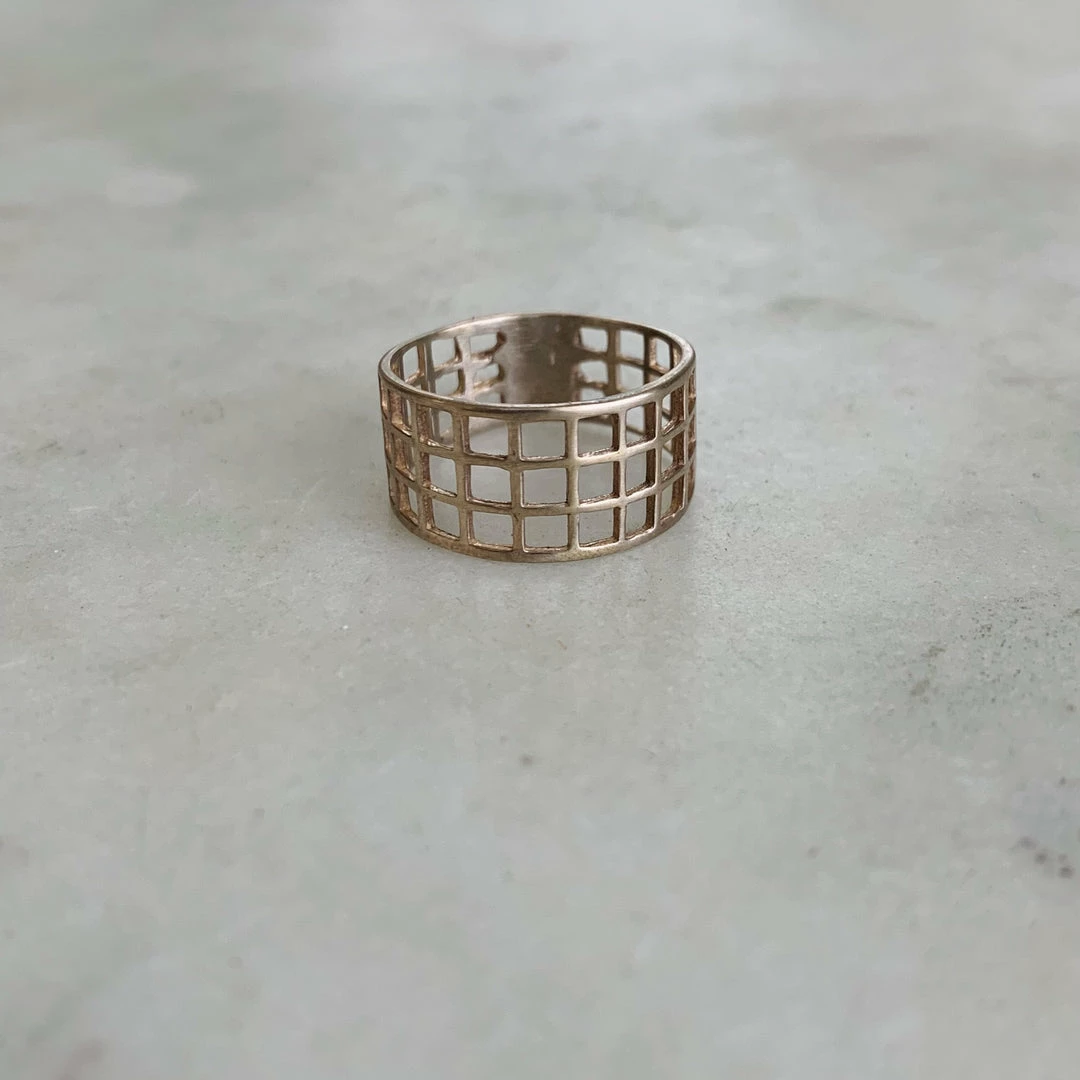 Mimosa Handcrafted NEW Mimosa Grid Ring- 3 Rows 3 Mimosa Handcrafted NEW Mimosa Grid Ring- 3 Rows