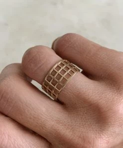Mimosa Handcrafted NEW Mimosa Grid Ring- 3 Rows 9 Mimosa Handcrafted NEW Mimosa Grid Ring- 3 Rows