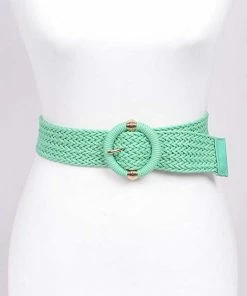 Wanderlust By Abby Jeweled Buckle Braided Belt NEW