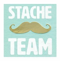 Slant Lash & Stache Team Napkins Set NEW