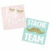 Slant Lash & Stache Team Napkins Set NEW