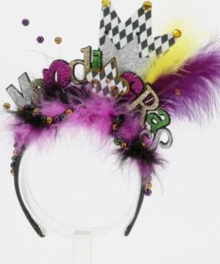 Wanderlust By Abby NEW Mardi Gras Headband