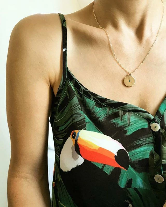 Mimosa Handcrafted Mimosa Minimal Circle Turquoise Necklace 4 Mimosa Handcrafted Mimosa Minimal Circle Turquoise Necklace