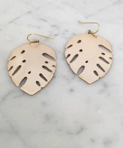 Mimosa Handcrafted JEWELRY Mimosa Monstera Earrings