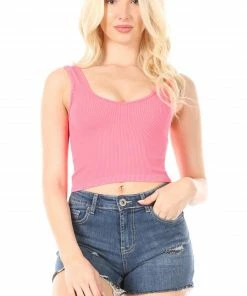 Wanderlust By Abby NEW Rib V Neck Brami