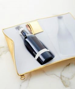 Wanderlust By Abby NEW Large Champagne Clutch