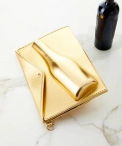 Wanderlust By Abby NEW Large Champagne Clutch