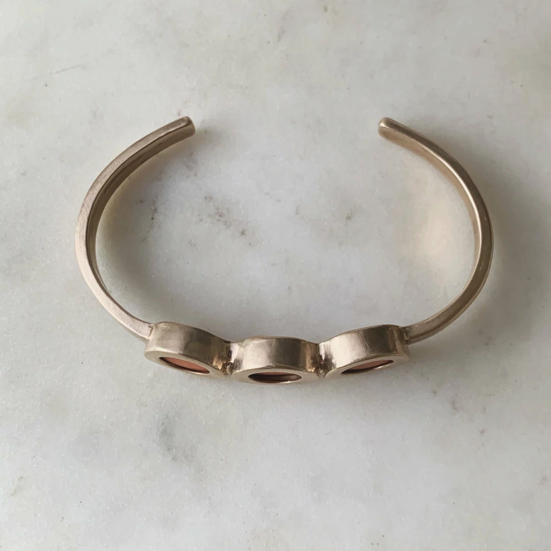 Mimosa Handcrafted Mimosa Essential Oil Diffuser Oil Cuff - Triple 6 Mimosa Handcrafted Mimosa Essential Oil Diffuser Oil Cuff - Triple