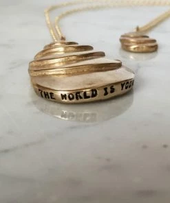 Mimosa Handcrafted Mimosa Oysters On The Half Shell Necklace JEWELRY