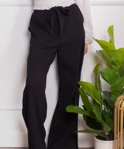 Wanderlust By Abby NEW Gauze Waist Tie Pants