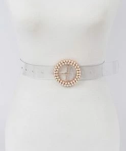 Wanderlust By Abby Pearl Buckle Transparent Belt NEW
