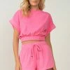 Wanderlust By Abby NEW Pink Terrycloth Shorts