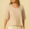 Wanderlust By Abby V-Neck Poncho Top NEW