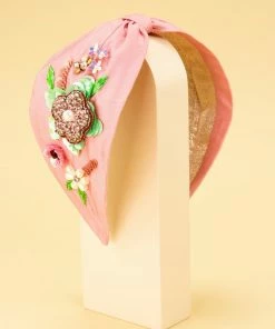 Wanderlust By Abby Floral Embroidered Headband NEW